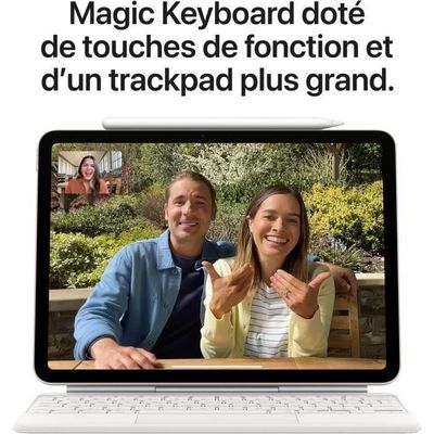 Apple iPad Air 13" Puce M3 7ème génération 128 Go, Apple Intelligence, écran Liquid Retina, caméras Avant/arrière 12 Mpx, Wi-FI 6E et connectivité cellulaire 5G, Touch ID, Tablette IPad – Bleu – Image 6