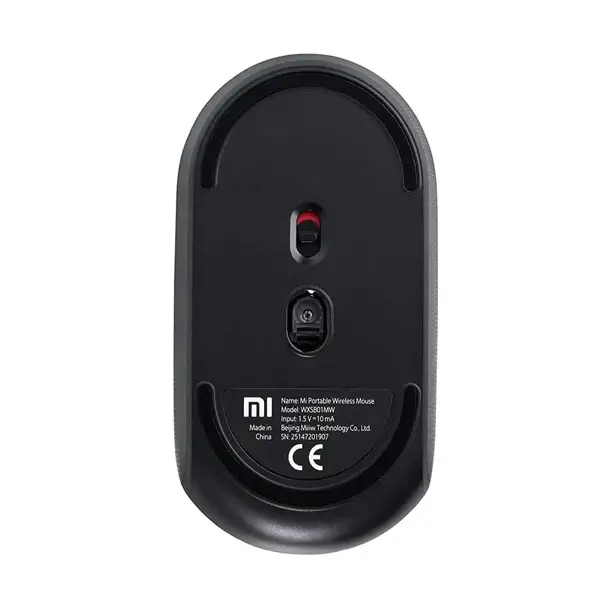 Souris sans fil Xiaomi – Design Ergonomique – 12 mois d’autonomie – 1200 DPI – Ultra Légère – Noir – Image 3