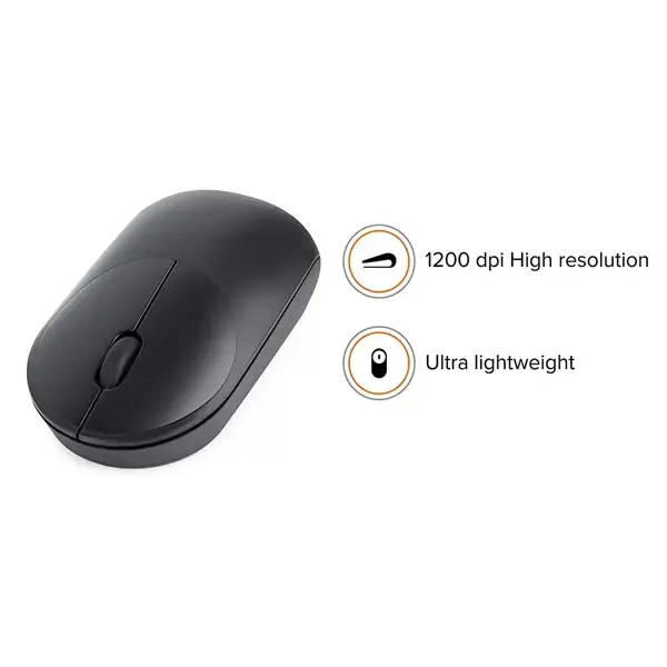 Souris sans fil Xiaomi – Design Ergonomique – 12 mois d’autonomie – 1200 DPI – Ultra Légère – Noir – Image 4