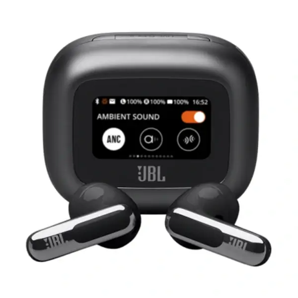 Écouteurs sans fil JBL Live Flex 3 – Audio spatial – 50h d’autonomie – IP54 – BT 5.3 – Réduction de bruit adaptive – Commande tactile personnalisé – Noir