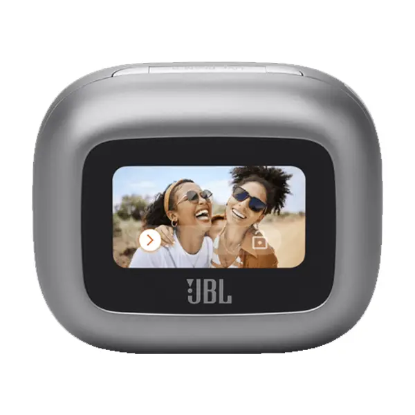 Écouteurs sans fil JBL Live Beam 3 – Audio spatial – IP55 – Réduction de bruit adaptative avec commandes personnalisées – 48h d’autonomie – Gris – Image 2