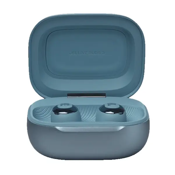 Écouteurs sans fil JBL Live Buds 3 – Audio spatial – 40h d’autonomie – Réduction de bruit adaptative avec commandes personnalisées – Bleu – Image 5