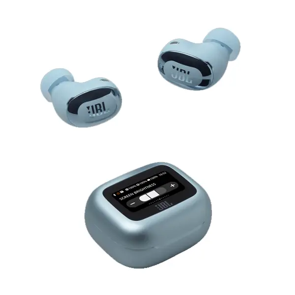 Écouteurs sans fil JBL Live Buds 3 – Audio spatial – 40h d’autonomie – Réduction de bruit adaptative avec commandes personnalisées – Bleu – Image 3