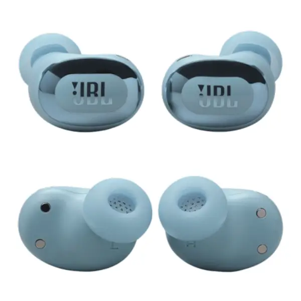 Écouteurs sans fil JBL Live Buds 3 – Audio spatial – 40h d’autonomie – Réduction de bruit adaptative avec commandes personnalisées – Bleu – Image 4