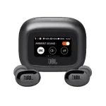 Écouteurs sans fil JBL Live Buds 3 – Audio spatial – 40h d’autonomie – Réduction de bruit adaptative avec commandes personnalisées – Noir