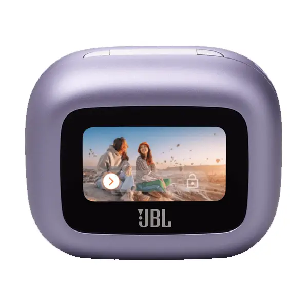 Écouteurs sans fil JBL Live Buds 3 – Audio spatial – 40h d’autonomie – Réduction de bruit adaptative avec commandes personnalisées – Violet – Image 2