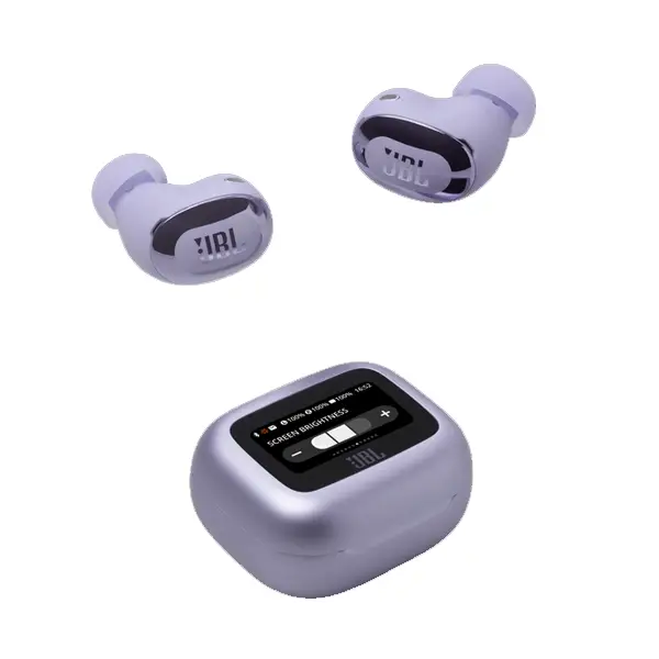 Écouteurs sans fil JBL Live Buds 3 – Audio spatial – 40h d’autonomie – Réduction de bruit adaptative avec commandes personnalisées – Violet – Image 3
