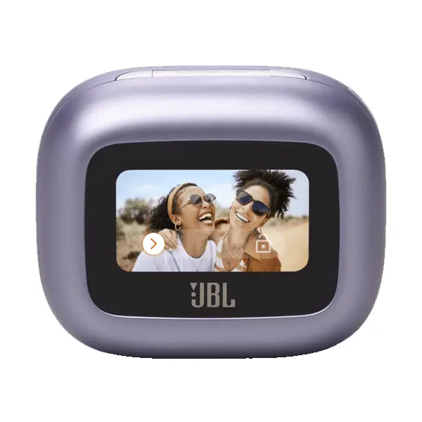 Écouteurs sans fil JBL Live Beam 3 – Audio spatial – IP55 – Réduction de bruit adaptative avec commandes personnalisées – 48h d’autonomie – Violet – Image 2