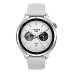 Montre connectée Xiaomi Watch S4 – Bluetooth 5.3 – 1,43″ – Ecran AMOLED – 5 ATM – 15 jours d’autonomie – Mesure du taux d’oxygène dans le sang - Argent