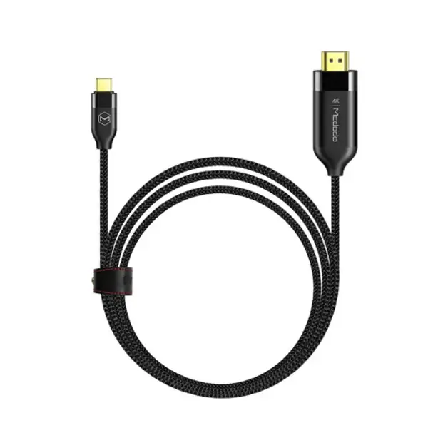 Câble tressé de connexion 4K Type-C vers HDMI – 2m – Résolution Ultra HD 4K à 60 images par seconde – Mcdodo CA-58 – Noir