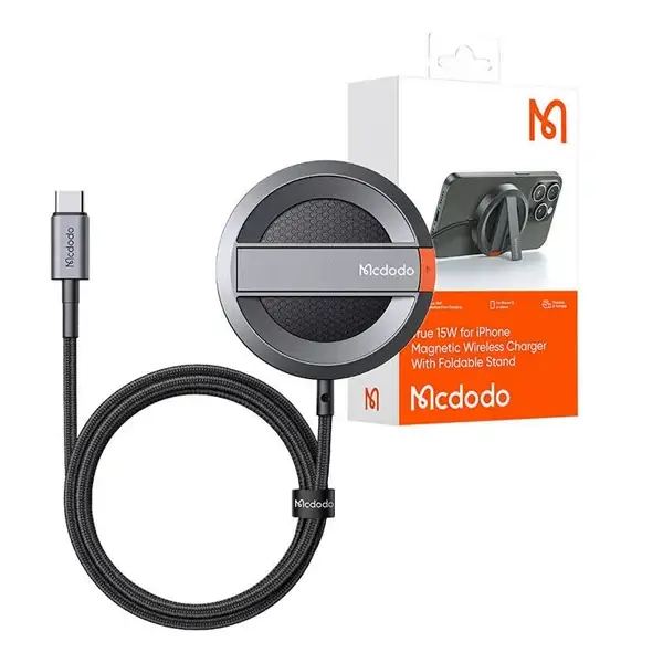 Câble de charge en induction MagSafe avec support Mcdodo 15W – Chevalet Rétractable Intégré – Mcdodo CH-550 – Image 3
