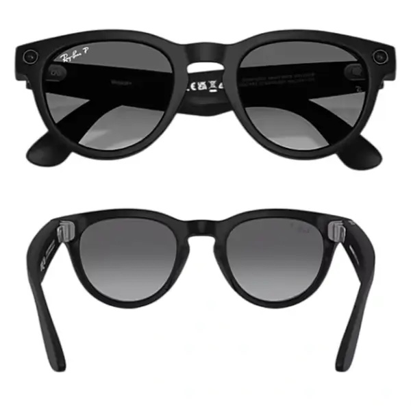 Ray-Ban Meta Headliner Matte black (Gen 2) – Lunette de soleil connectée avec caméra intégrée, Polarisé, 32Go, 12MP, Bluetooth 5.2, 8h d’autonomie – Noir mat – Image 2
