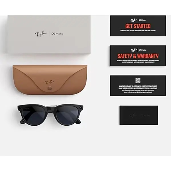 Ray-Ban Meta Headliner Matte black (Gen 2) – Lunette de soleil connectée avec caméra intégrée, Polarisé, 32Go, 12MP, Bluetooth 5.2, 8h d’autonomie – Noir mat – Image 3