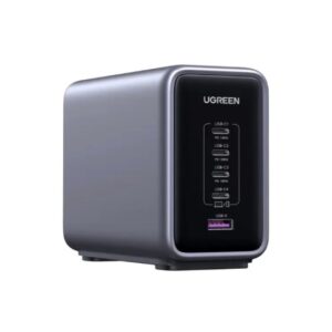 Chargeur Ordinateur Portable USB-C Nexode 300 W, Boitier de charge, station de recharge à 5 ports, GaN compatible a MacBook Pro/Air, Dell XPS, iPhone 16/15, Galaxy S25/S24, iPad Air/Pro, Pixel 9, Steam Deck - UGREEN CD333 90903B