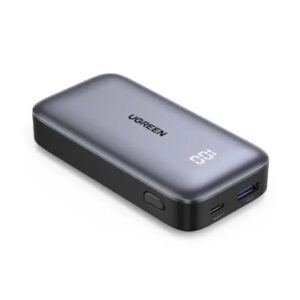 Power Bank - Batterie portable 30 W, petite, compatible PD, 10 000 mAh, 2 ports, USB-C + USB-A, 60 W, câble de chargement USB-C, fonction Pass-Through, mode faible courant, normes techniques PSE. - UGREEN CPB502 25185
