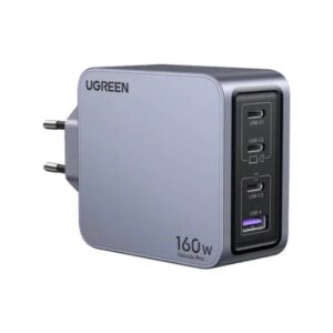 Chargeur USB-C Nexode Pro 160 W, Boitier de Charge rapide PD, 3.1 GaN à 4 ports, PPS pour ordinateur portable, compatible avec MacBook Pro, Pixelbook, Dell XPS, iPad Pro, iPhone 16/15, Galaxy S24/S23, Pixel 9/8, Steam Deck - UGREEN X763 25877