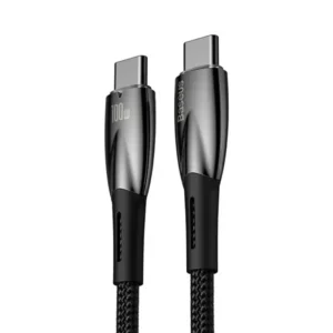 Câble de charge rapide et de transfert de données Baseus Glimmer – Type-C vers type-C – 1m – 100W – 480Mbps – CADH000703