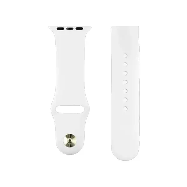 Bracelet de remplacement W3 Sport Band en silicone Coteetci pour Apple Watch 44mm/42mm – Blanc- CS2086-WH