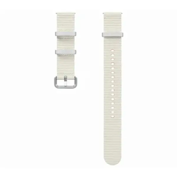 Bracelet de remplacement pour montre Athleisure band one click Samsung Galaxy Watch – 20mm – Taille M/L – Compatible avec galaxy watch 4/4 Classic – 5/5 Pro – 6/6 Classic – Watch 7 – Crème – ET-SOL31 – Image 2