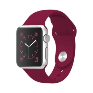 Bracelet de remplacement pour montre W3 sport en silicone Coteetci Silicone Watch Band – 44mm/42mm – Couleur grenat (Rouge foncé) – CS2086-SL