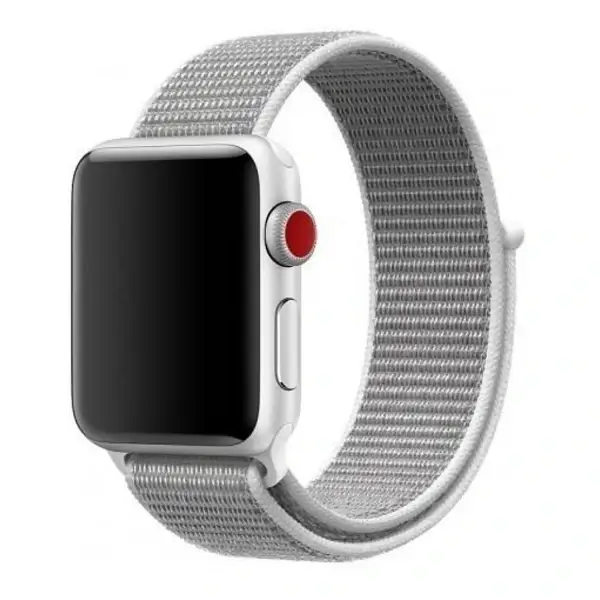 Bracelet de remplacement pour montre en nylon sport fileté W17 Coteetci Silicone Watch Band – 42/44mm – Blanc – WH5226-HB
