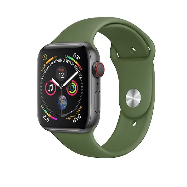 Bracelet de remplacement pour montre W3 sport en silicone Coteetci Silicone Watch Band – 44mm/42mm – Vert - CS2086-KR