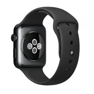 Bracelet de remplacement pour montre W3 en silicone Coteetci Silicone Watch Band – 42mm/44mm – Noir – CS2086-BK