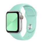 Bracelet de remplacement pour montre W3 sport band en silicone Coteetci Apple Watch – 44mm/42mm – Bleu Ciel
