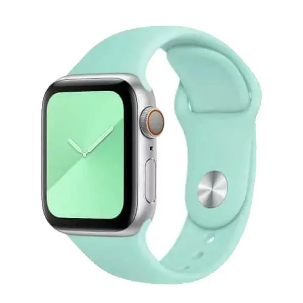 Bracelet de remplacement pour montre W3 sport band en silicone Coteetci Apple Watch – 44mm/42mm – Bleu Ciel