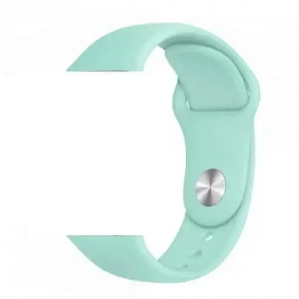 Bracelet de remplacement pour montre W3 sport band en silicone Coteetci Apple Watch – 44mm/42mm – Bleu Ciel – Image 2
