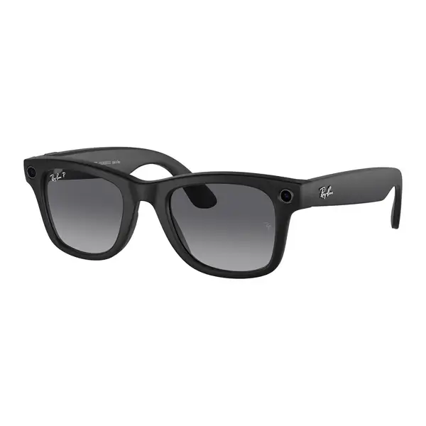 Ray-Ban Meta Wayfarer Matte Noir (Gen 1) - Lunette connectée avec caméra intégrée, Bluetooth 5.2, 32Go, 12MP, 4h d’autonomie - Noir Mat – Image 2