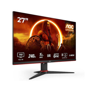 AOC Moniteur Gaming 27" 240 Hz - 27G2ZNE/BK - Ecran PC Gaming - Écran Full HD 27 Pouces, 240 Hz, MPRT 0,5 ms, FreeSync Premium. (1920x1080, HDMI 1.4, DisplayPort 1.2) Noir/Rouge