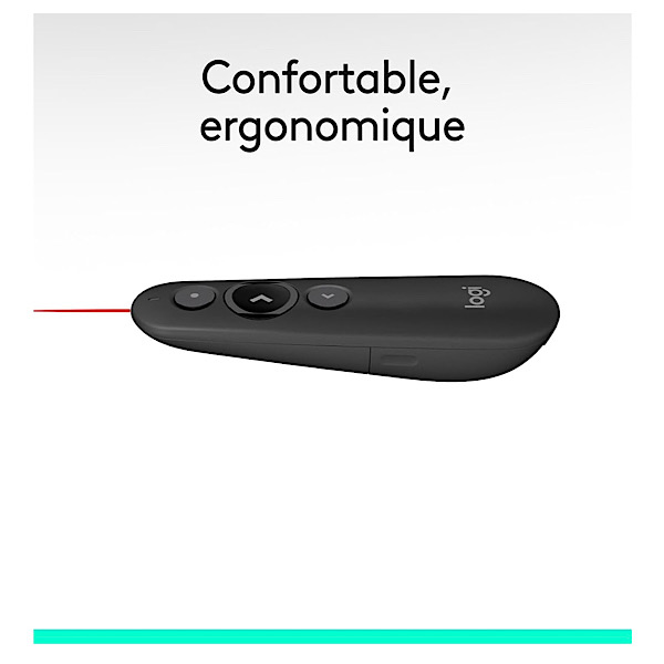 Logitech R500s de classe 1 Bluetooth et USB Télécommande de présentation laser/ Télécommande de présentation - Compatibilité universelle, portée de 20 m, personnalisable - Gris foncé – Image 7