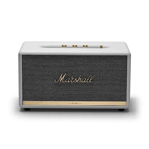 Marshall Stanmore 2 – Enceinte sans fil stéréo 80W, Bluetooth 5.0 aptX, AUX/RCA, Blanc