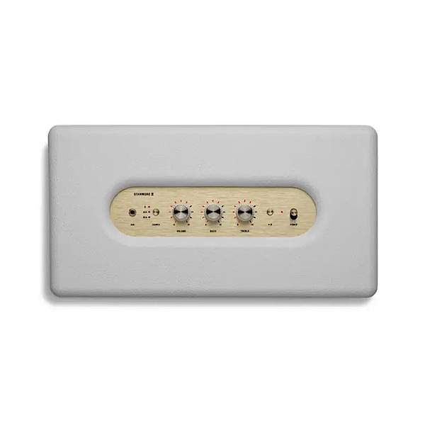 Marshall Stanmore 2 – Enceinte sans fil stéréo 80W, Bluetooth 5.0 aptX, AUX/RCA, Blanc – Image 2