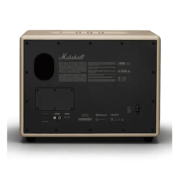 Marshall Woburn 3 – Enceinte sans fil stéréo 150W, Bluetooth 5.2, Entrées 3,5 mm, RCA, HDMI – Crème – Image 3
