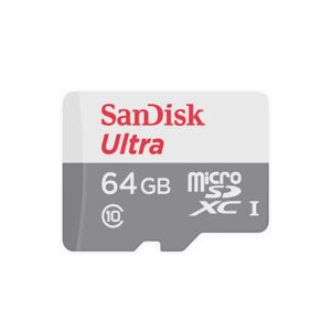 Carte mémoire SanDisk Ultra microSDXC 64GB, Vitesse allant jusqu'à 100MB/s, Classe 10, UHS-I, Full HD