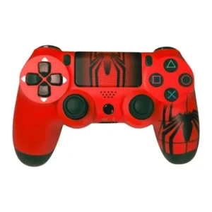 Manette Officielle pour PS4 sans fil Sony DualShock 4 – Rouge avec design araignée