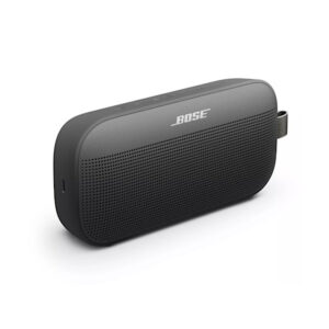 BOSE SoundLink Flex II (2e génération)- Enceinte portable avec microphone intégré, Bluetooth 5.3, 12h d’autonomie, Étanchéité IP67, Réduction de l’écho – Noir