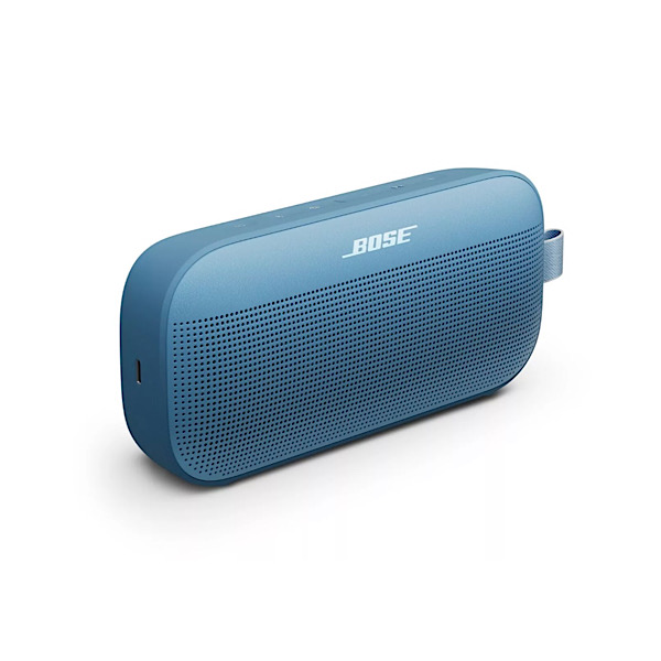 BOSE SoundLink Flex II (2e génération)- Enceinte portable avec microphone intégré, Bluetooth 5.3, 12h d’autonomie, Étanchéité IP67, Réduction de l’écho – Bleu crépuscule