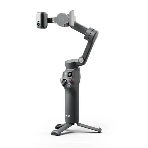 DJI Osmo Mobile 8 – Stabilisateur gimbal pour smartphone, Pliable, Attache magnétique, Portrait/Paysage, 10h d’autonomie, Bluetooth 5.3, Module multifonctionnel, Barre d’extension intégrée – Image 2