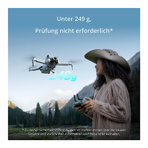 DJI Mini 4 Pro Fly More Combo avec RC 2 (Radiocommande avec Écran), Mini Drone Pliable avec Caméra 4K, Moins de 0,549 lb/249 g, Temps de Vol de 34 min, 2 Batteries Supplémentaires, C0 – Image 2