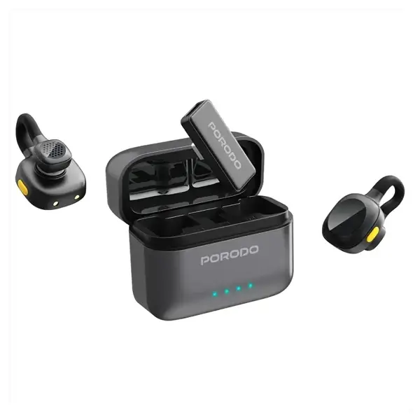 Micro cravate sans fil Movo Lavalier Porodo – 5h d’autonomie, Connecteur Type-C, Réduction de bruit, 15m – PDLAMPHF76BK – Image 2