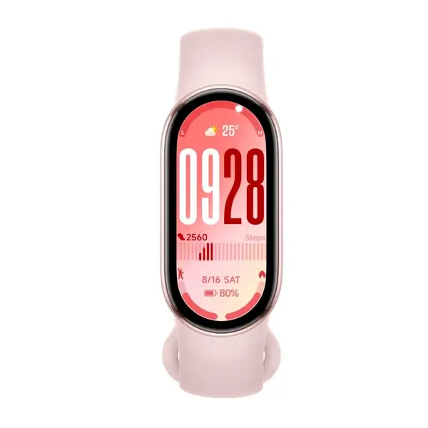 XIAOMI MI SMART BAND 10 ROSE - Bracelet connecté, étanche, écran tactile AMOLED de 1.72", 212 x 520 pixels, Bluetooth 5.4, 233 mAh, iOS/Android, Suivi multisports, Moniteur de fréquence cardiaque, 21 Jours d’autonomie