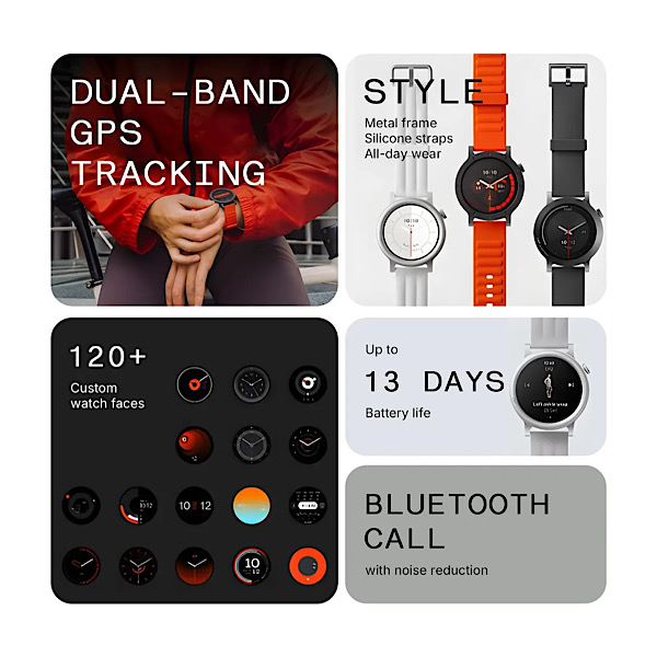 CMF Watch 3 Pro – Montre connectée 1,43" AMOLED, 13 Jours d’autonomie, GPS Double, appels Bluetooth avec réduction de Bruit IA, Suivi Sommeil et Cardio – Vert clair – Image 3