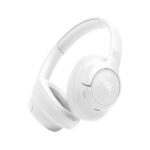 JBL Tune 730BT, Casque Audio sans Fil, léger et Confortable, Bluetooth 6.0, autonomie jusqu'à 76 h, Charge Rapide, Son JBL Pure Bass, Google Fast Pair, Microsoft Swift Pair, Blanc
