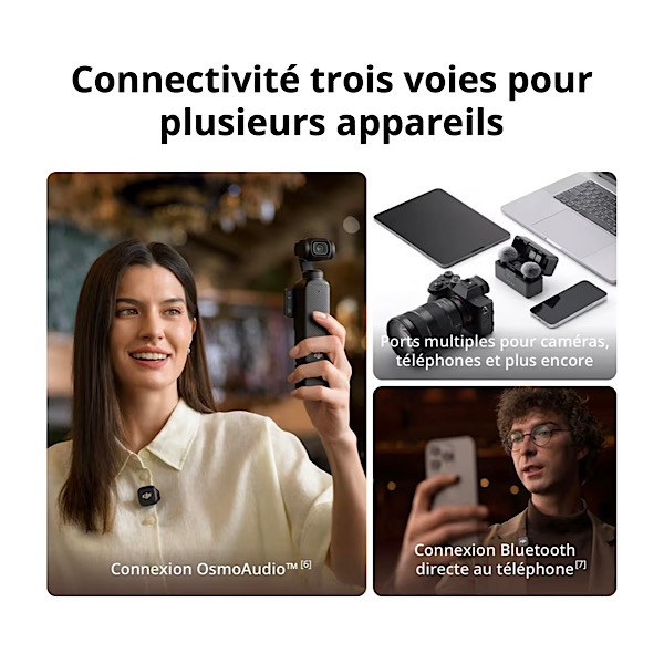 DJI Mic 3 (2 TX + 1 RX + Boîtier de Recharge), Microphone sans Fil pour iPhone/caméra/Android, ultraléger, contrôle de Gain adaptatif pour Un Volume équilibré, 28 h d’Utilisation, Vlog – Image 5