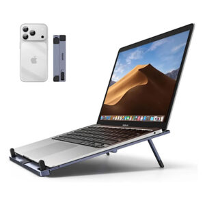 UGREEN Support Ordinateur Portable Ventilé Léger Aluminium 17,3 Pouces Laptop Stand Pliable Porte PC Réglable Ergonomique