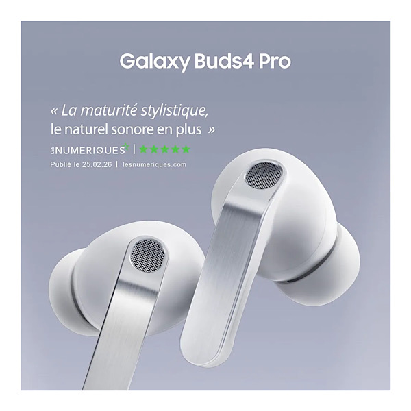 Samsung Galaxy Buds4 Pro, Écouteurs Bluetooth sans Fil, Son Hi-FI de qualité Studio, Double Haut-Parleur, Appels Ultra clairs, Audio 360, Réduction de Bruit Adaptative - Noir – Image 4
