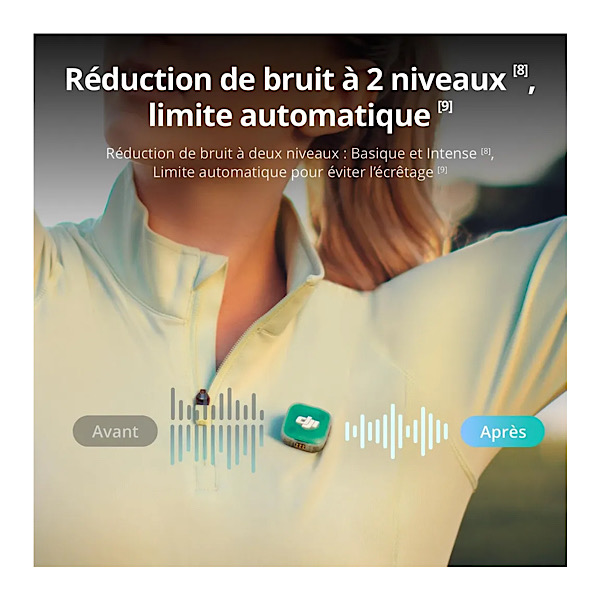DJI Mic Mini 2 (2 émetteurs + 1 récepteur standard + boîtier de charge), microphone cravate, micro sans fil, portée de 400 m, protection magnétique multicolore – Image 6